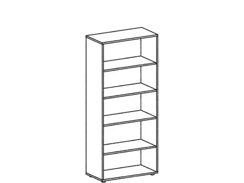 kantoorstelling,HxBxD 2160x800x400mm,5xhouten vloer,6ordnerhoogtes