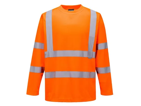 Portwest S178 T-shirt met lange mouwen, fluo oranje, maat L, per stuk