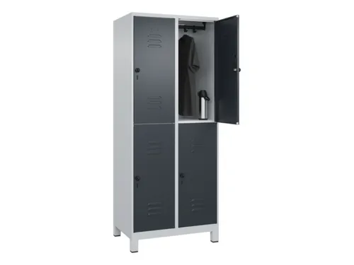 dubbeldekse locker,HxBxD 1950x800x500mm,2x2vak.,vak B 400mm