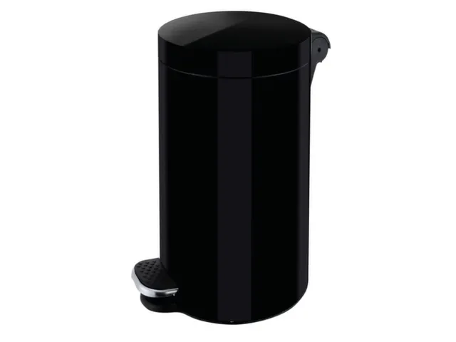 pedaalemmer,12l,HxØ 400x250mm,binnenbak kunststof,romp staal zwart