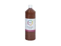 Plakkaatverf Qrea donkerbruin 1000ml