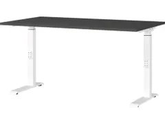 In hoogte verstelbaar bureau,HxBxD 680-910x1400x800mm,blad grafiet