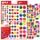 Verwijderbare Stickers Assorti Vormen En Kleuren