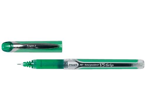 Rollerpen Pilot Hi-Tecpoint V5 Grip 0.5mm Fijne punt Groen
