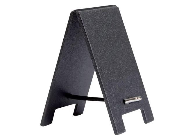 Krijtbord securit mini tafel 17x5cm set 5 stuks zwart