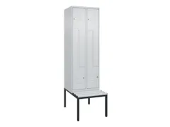 armoire vestiaire Z HxlxP 2120x600x815mm 2compart.