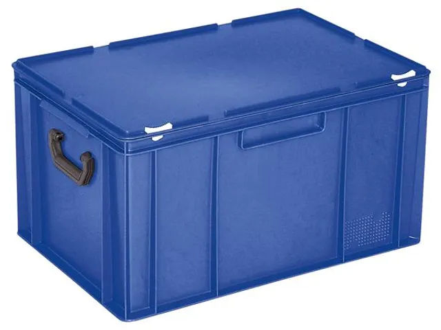 Euronorm Koffer Hxlxb 330x600x400mm 63l 2 Handgrepen Blauw