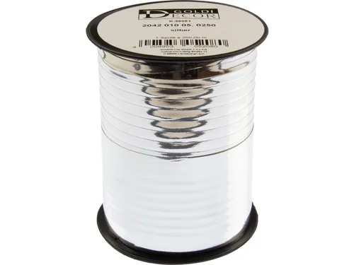 Lint zilver op spoel 10mm x 250 meter op spoel