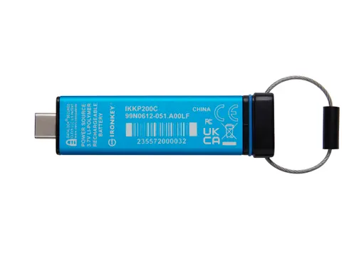 16GB USB-C IronKey Keypad 200C, FIPS 140-3 Lvl 3 (aangevraagd) AES-256