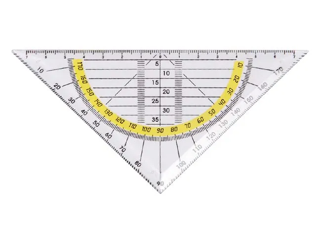 OUTLET Geodriehoek Quantore 14Cm Transparant
