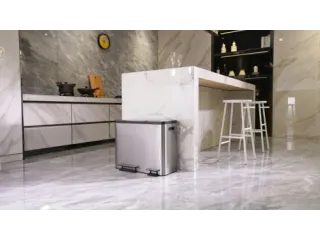 Ecocasa Recycler Pedaalemmer 30+15 Liter mat RVS - 11