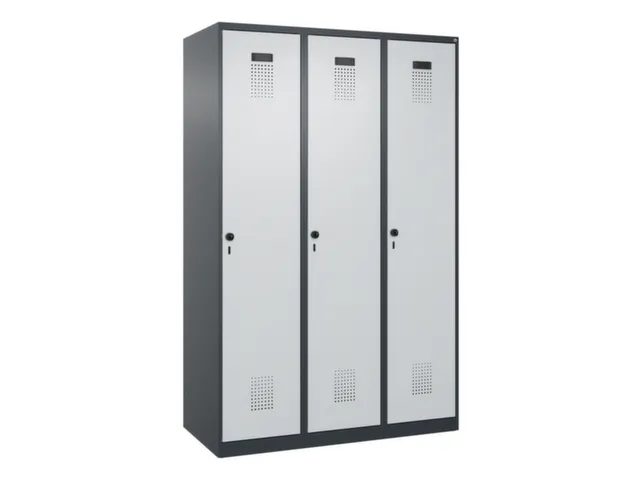 locker voor scheiding van kleding,HxBxD 1850x1200x500mm,3vak