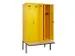locker met bank,voor scheiding van kleding,HxBxD 2120x1200x815mm,4vak