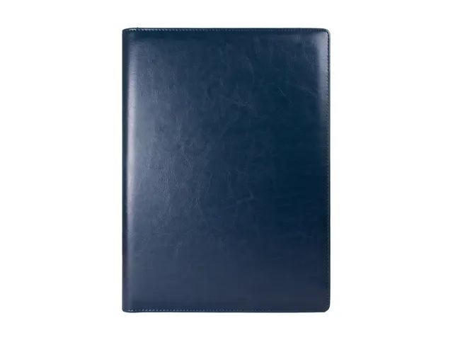 Schrijfmap Multo Hannibal A4 blauw kunstleder met schrijfblok