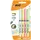 Markeerstift Bic grip pastel assorti blister à 4 stuks