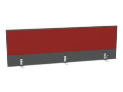 opzetpaneel bureau aanbouw achter MS-donkergrijs BN4011-rood 1800mm