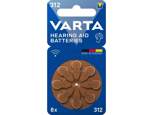 Batterij VARTA hoortoestel 8x 312