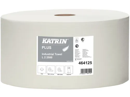 Katrin 464125 Plus Industrierol 2-laags Wit 2500 Vel op Rol