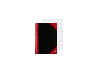 Notitieboek Bantex zwart/rood A6 lijn 70gr 96vel - 5
