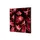 Wanddecoratie Textiel Set 40x40cm Cactus Rood