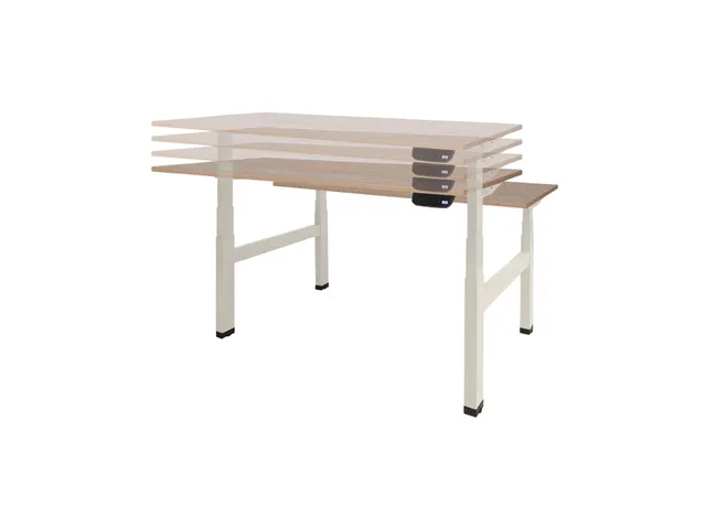 Dextro Plus Duo Zit-sta Bureau Elektrisch 160x80 Hav/kers 25mm Zwart