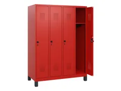 schoollocker,HxBxD 1630x1200x500mm,4vak,vak B 300mm,draaigrendel
