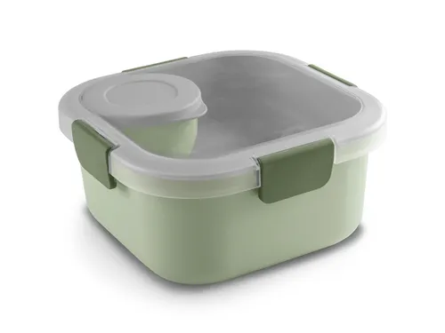Sigma Home food to go lunchbox 1,4L groen - 17,7x17,7x8,7cm