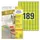 etiket Avery ILK 25,4x10mm 20 vel 189 etiketten per vel geel
