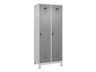 locker,HxBxD 1950x800x500mm,2vak,vak B 400mm,draaigrendel,voeten - 3