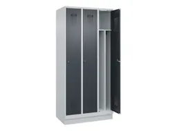 locker voor scheiding van kleding,HxBxD 1950x900x500mm,3vak