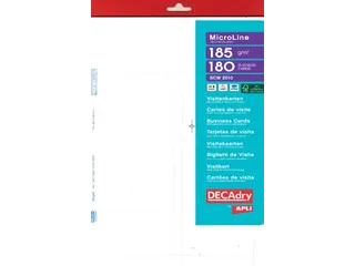 Decadry Visitekaarten MicroLine 85x54 mm - 2