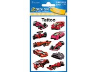 Tattoo etiket Z-design Kids pakje a 1 vel race auto's