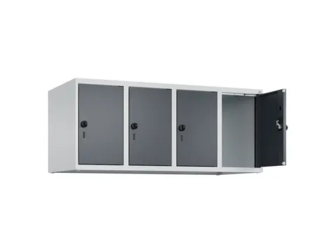 opzetkast,v. locker,4vak.,vak B 300mm,HxBxD 500x1200x500mm