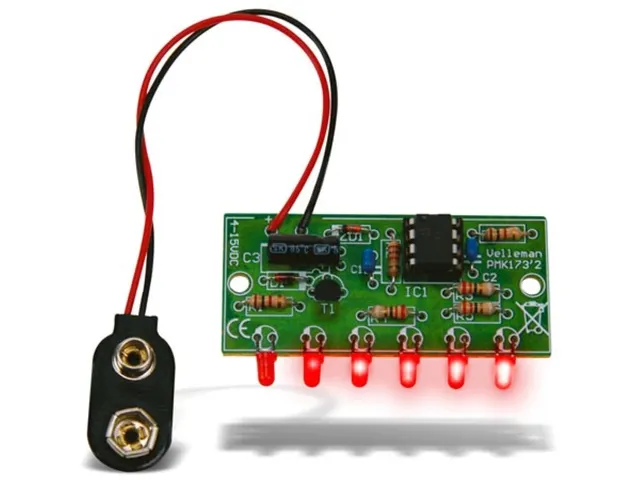 Educatieve soldeerkit mini chasereffect met 6 leds