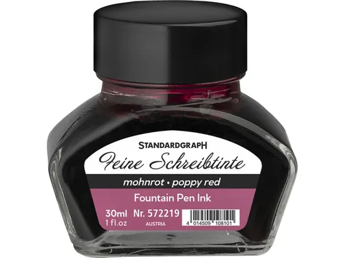 Kalligrafie inkt Standardgraph 30ml papaverrood