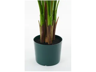 Kunstplant Mica Areca palm in pot groen 120x140cm - 4
