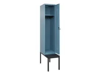 locker met bank,HxBxD 2120x400x815mm,1vak,vak B 400mm,draaigrendel - 1