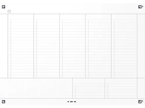 Essentials taksmanager weekplanner 120blz A4 aqua