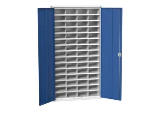 post-/sorteerkast 2000x1050x350mm 4x15vakken RAL7035+RAL5010 - 1