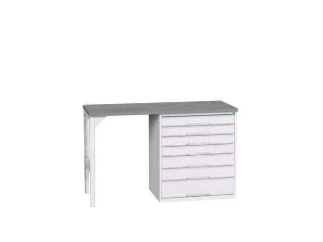 werkbank,HxBxD 930x1500x600mm,linoleumblad,2voeten/1container