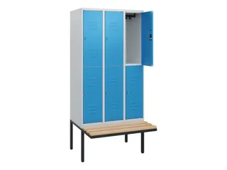 Dubbeldekse dekenkist,HxBxD 1950x900x815mm,3x2vak.,vak B 300mm - 2