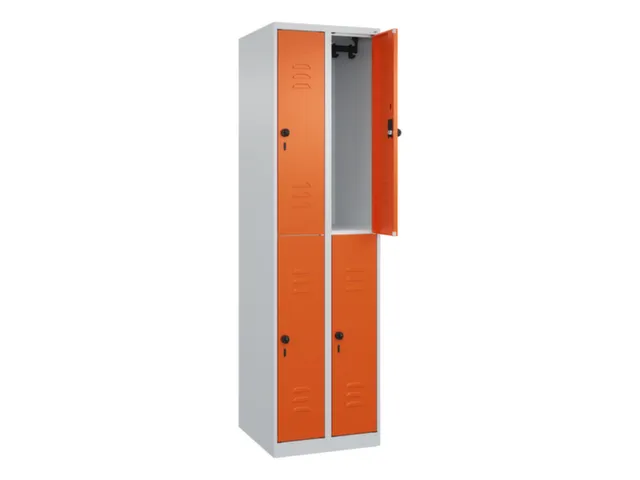 dubbeldekse locker,HxBxD 1850x500x500mm,2x2vak.,vak B 250mm