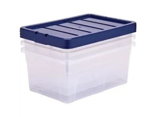 Opbergbox 38 Liter Transparant Blauw - 3