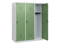 schoollocker,HxBxD 1530x1200x500mm,3vak,vak B 400mm,draaigrendel
