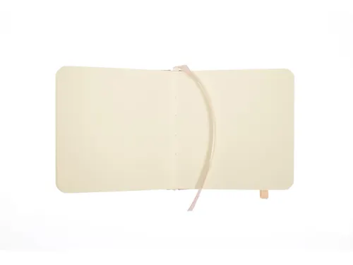 Schetsboek Kangaro 12x12cm oud roze PU hardcover 80 blad 140 grams roo