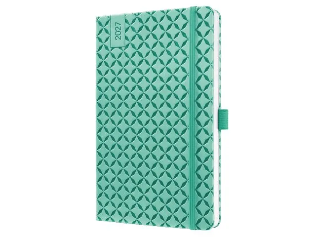 Weekagenda Flair A5 2027 (NL/FR/EN/DU) Mint Green Hardcover