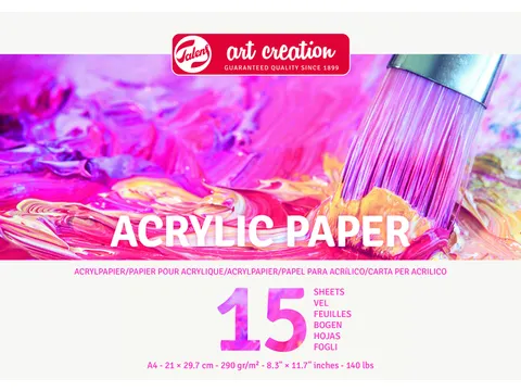 Acrylverfpapier Talens Art Creation A4 15 vel 290gr