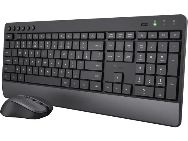 Trezo draadloze deskset gerecycleerd kunststof azerty