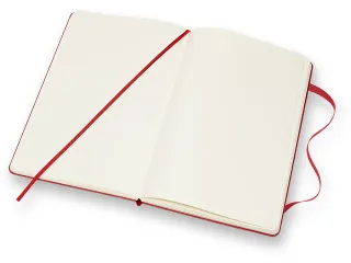 Notitieboek Moleskine large 130x210mm blanco hard cover scarlet red - 6