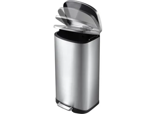 Afvalbak EKO Della pedaalemmer 50 liter RVS